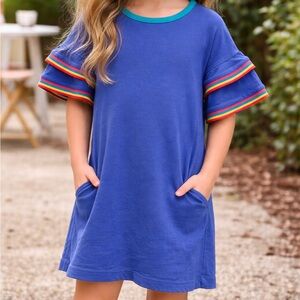 Matilda Jane Blue Ruffle Dress